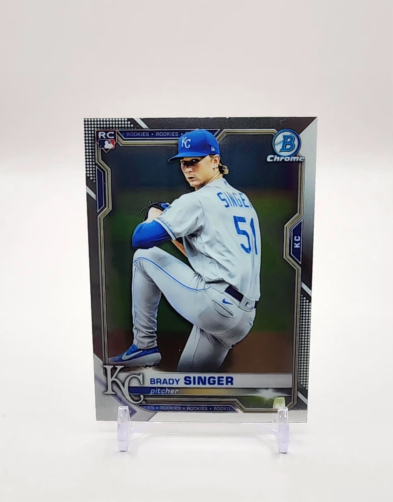2021 Bowman Chrome Brady Singer Rookie No. 43