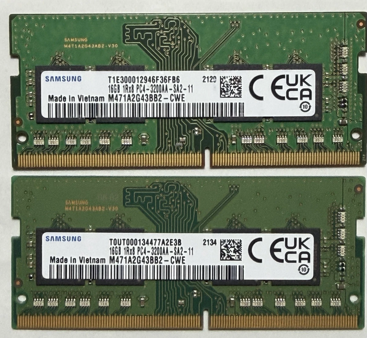 PC4-25600 (DDR4-3200) Bus Speed Computer RAM 16 GB Capacity per
