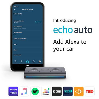 Amazon Echo Auto In Car Smart Speaker With Alexa Black