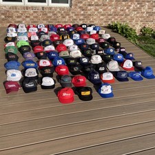 Vintage Lot Of 103 Trucker Hats Caps Snapbacks Truckers All Good Snaps L5
