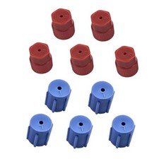 R134a Car AC Valve Caps, Leakproof Air Conditioning Service 10 PCS Red  Blue