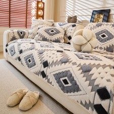 Pet Couch Cover for Dogs, Soft Plush Sofa Cover Washable, Non-Slip Pet-Friend...