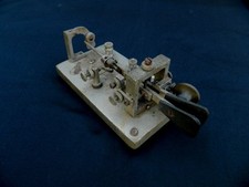 Vibroplex Double Dual Lever Telegraph Key Bug Nickel Finish