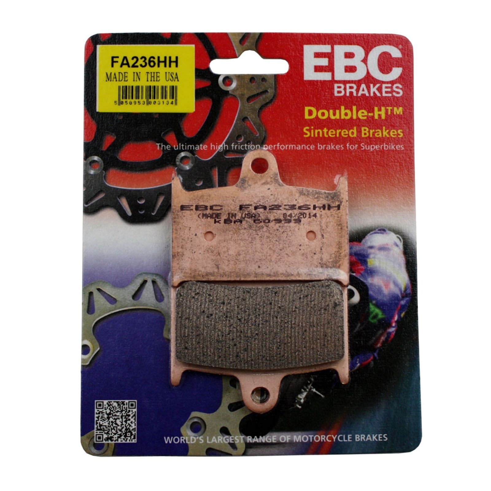EBC FA236HH Sintered Brake Pads for Triumph Speed Triple 955i 02-04
