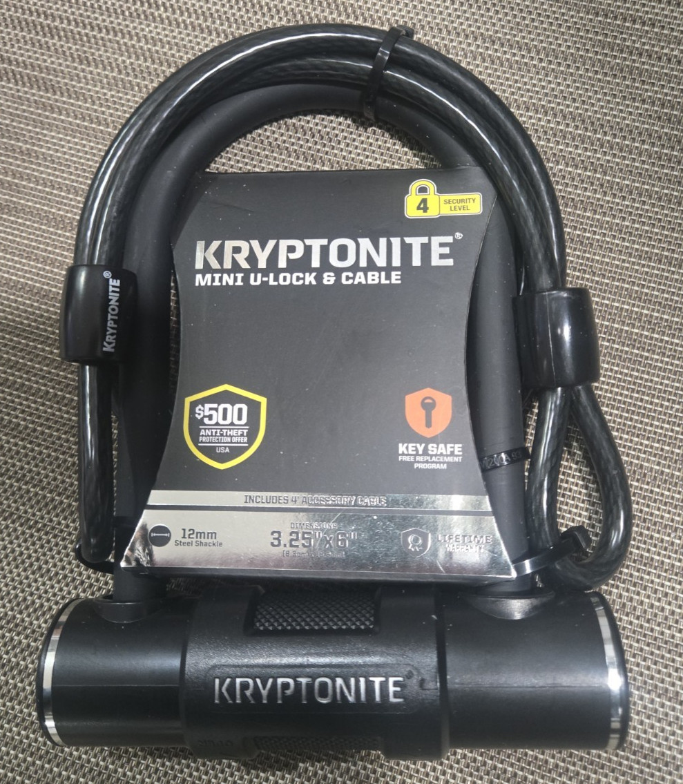 Kryptonite U-Lock 4" x 8" Level 4 High Security Lock NEW!