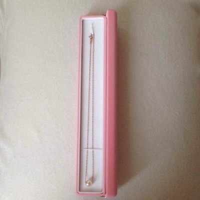 K18 Einzelperlenkette 40 cm 8 mm Perle 750 Kette verstellbar aus Japan