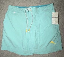 NWT Tommy Bahama Sz M Men  s Swim Trunks Blue Aqua Yellow