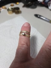Vintage14K Yellow Gold 0.25 Caret Diamond Bridal Set-3.2g (Needs Repair/Cut Band