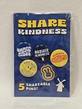 DUTCH BROS SHARE KINDNESS Shareable Pin Pack Of 5 Limited Edition