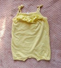 H&M baby girl yellow summer style romper 6-9 months