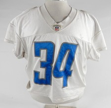 2019 Detroit Lions Tra Carson #34 Game Used White Practice Jersey  DP103152