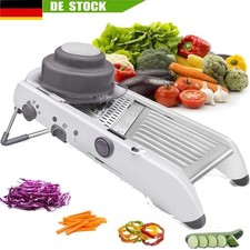 Edelstahl Küchenreibe Mandoline Gemüseschneider Gemüsehobel Profi Gemüse Reibe#！
