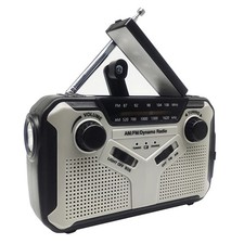 Solar Radio, AM/FM Portable Crank Radio Dynamo Emergency Radio with 25007853