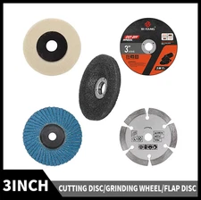 5Pcs 3 Inch Cut-Off Wheel/Cutting Disc/Flap Grinding Wheels For Angle Grinder