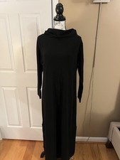 Natori Lounger Maxi Nightgown Long Sleeve - Black L
