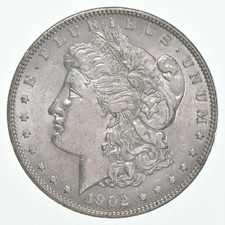 AU+ 1902 (P) Morgan Silver Dollar (1 coin)