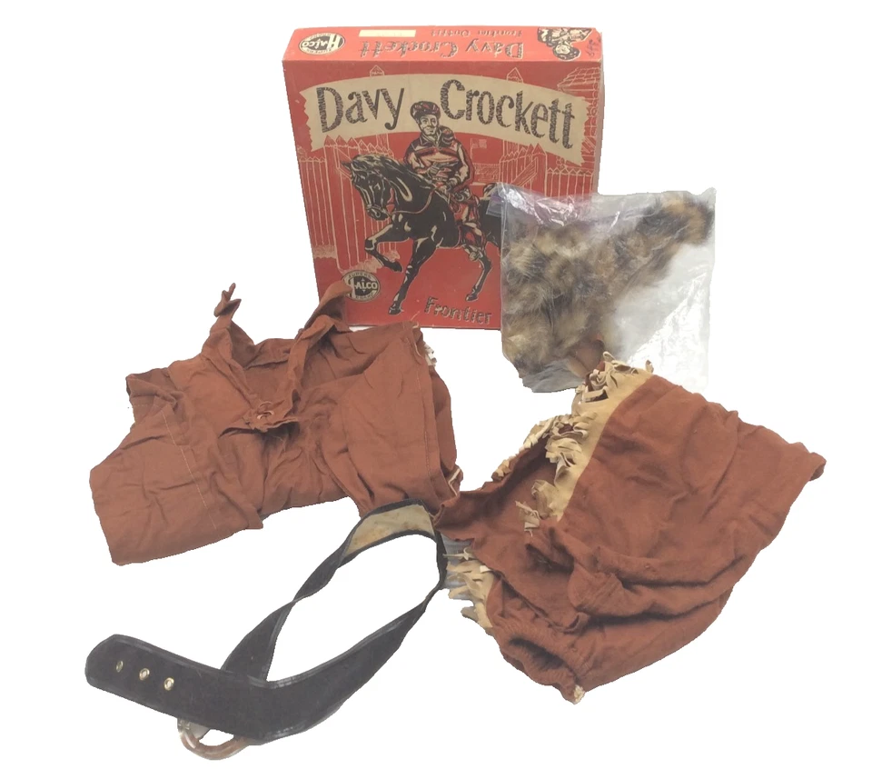 Conjunto Frontier DAVY CROCKETT Halco años 50 de colección -TAL CUAL- Foto 2 de 4