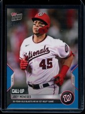 2022 Topps Now #645 Joey Meneses Call-Up Blue Parallel Card #d 24/49
