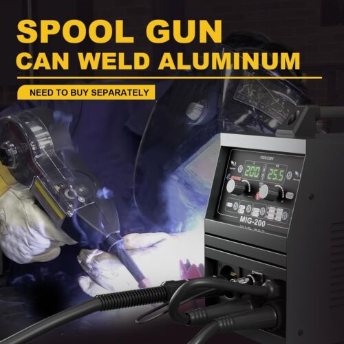 200Amp MIG Welder,110/220V Dual Voltage, Gas Gasless MIG Welding Machine - Picture 4 of 6
