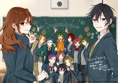 Anime horimiya ayasaki remi hori kyouko ishikawa toru Stitched Gaming Mat Desk