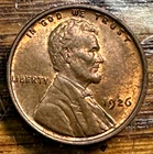 1926 Lincoln Cent Nice Original Choice BU+ RB CHRC