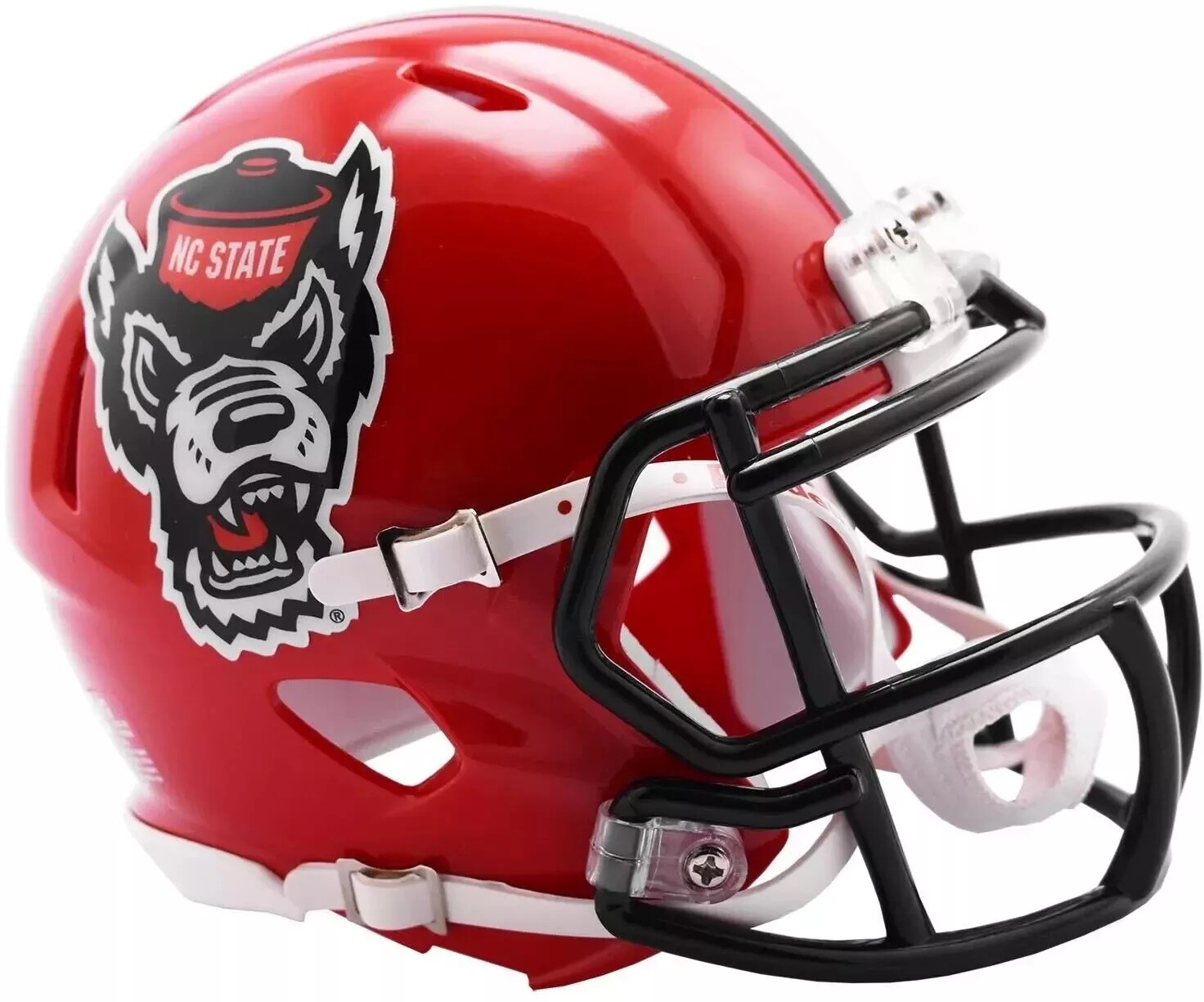 North Carolina Wolfpack NCAA Tuffy Red Riddell Mini Helmet New in Box