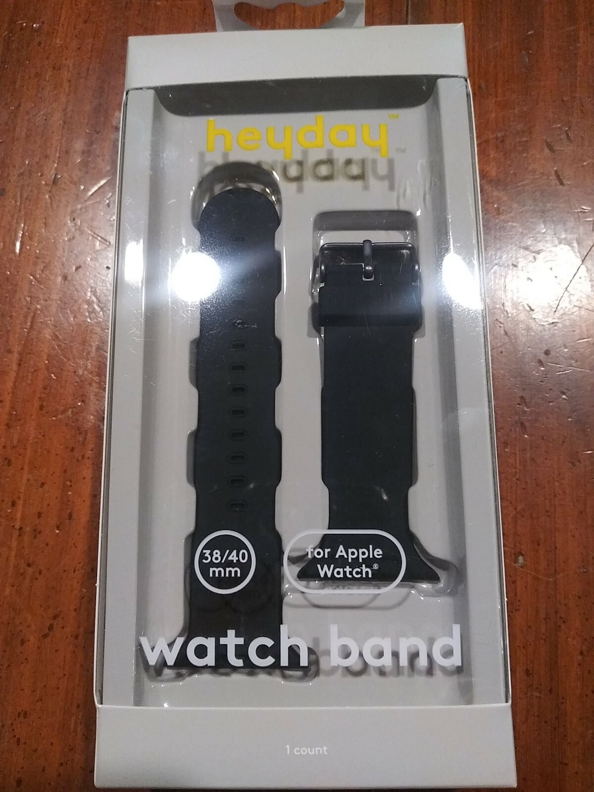 Heyday Apple watch 38MM Silicone Band BLACK eBay