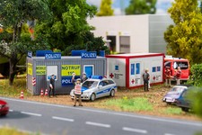 Faller HO 180338 Bürocontainer Polizei und DRK NEU OVP