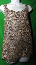 NEW HANKY PANKY 4X4571X PLUS SIZE LEOPARD PRINT MADE IN USA LACE CAMISOLE 1X