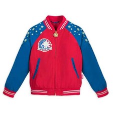 NWT Disney Store Captain Marvel Varsity Jacket Girl Avengers 5/6