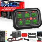 <!--F#f_0-->6 Gang On/Off Switch Panel Toggle Circuit Relay System Kit Green Background<!--F/-->