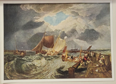 Calais Pier French Poissards Preparing Sea English Packet by J M W Turner Print