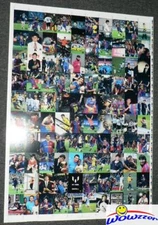 Lionel Messi Official Card Collection ENORMOUS 100 Card UNCUT SHEET Complete Set