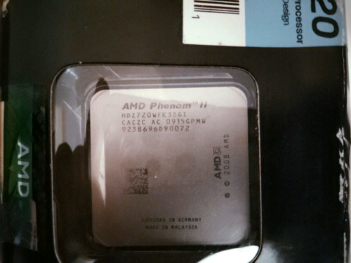 AMD Phenom II X3 720 Black Edition Triple Core AM3 CPU PROCESSOR HDZ720WFK3DGI - Afbeelding 5 van 14