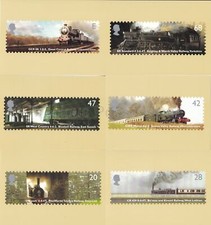 GB POSTCARDS PHQ CARDS MINT FULL SET 2004 CLASSIC LOCOMOTIVES PACK 260
