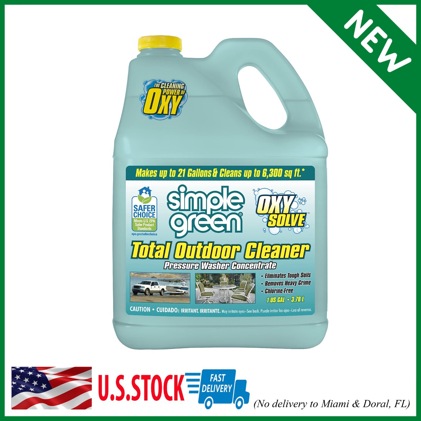 Simple Green Oxy Solve Pressure Washer Cleaner 1 Gallon 4-Pack