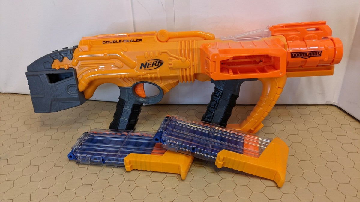 Nerf - Doomlands 2189 - Double Dealer w/ 2 clips and 24 Darts | eBay
