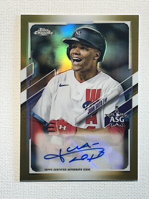 2021 Topps Chrome Update Juan Soto all star game GOLD auto 2/50