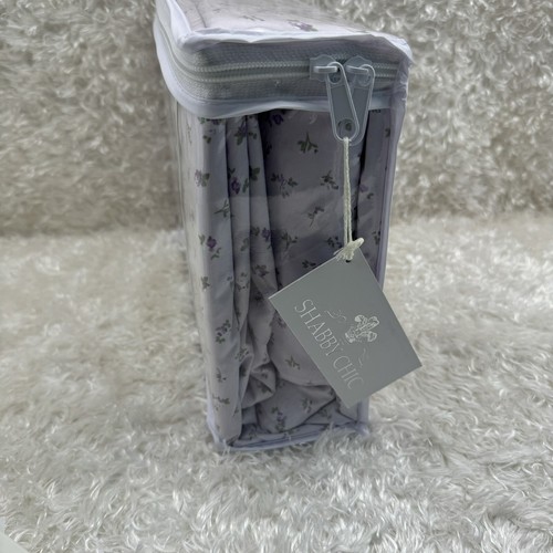 Shabby Chic QUEEN Sheet Set Purple Roses 6-piece Floral Flowers NEW Light Purple - Picture 2 of 6