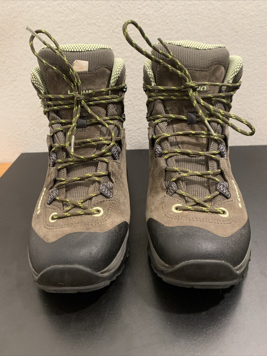 Lowa Women's Sassa GTX Mid Hiking Shoes - Black Green Size 8