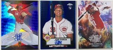 Jose Garcia Rookie Auto Lot: Origins, Titanium,& Platinum Anniversary Chrome /99