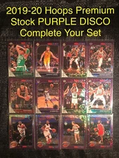 2019-20 Panini Hoops Premium Stock PURPLE DISCO You Pick PRIZM Complete Your Set