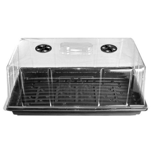 Mini Serra semenzaio germinatore ventilata in plastica resistente 54x28x25cm - Imagen 3 de 3