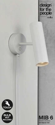 Designer Wall Nordlux Wandleuchte MIB GU10 Weiß schwenkbar Wadlampe 61681001 - Bild 1 von 2