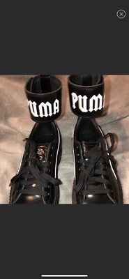 Fenty Puma Creeper With ankle Strap Black/white 7.5