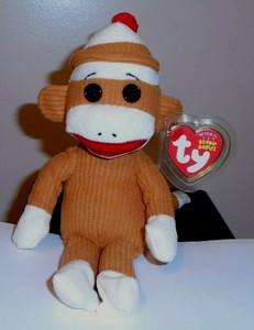 ty beanie baby sock monkey