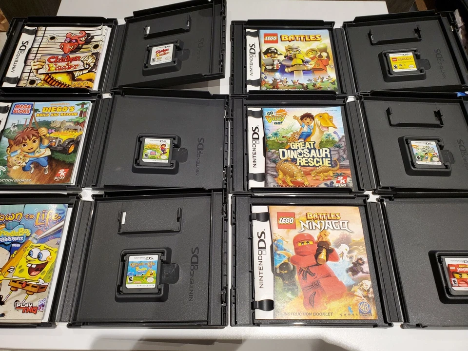 Nintendo DS 12 Mixed Game Lot - Cars, Ferb, Lego Ninjago, Diego, Chicken Blaster - Image 4 of 4