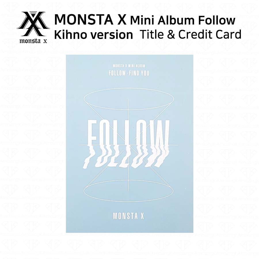 MONSTA X ショヌ　アナトール フォットカード MONSTA X 7th Mini Album FOLLOW FIND YOU Smart Kit Official Album