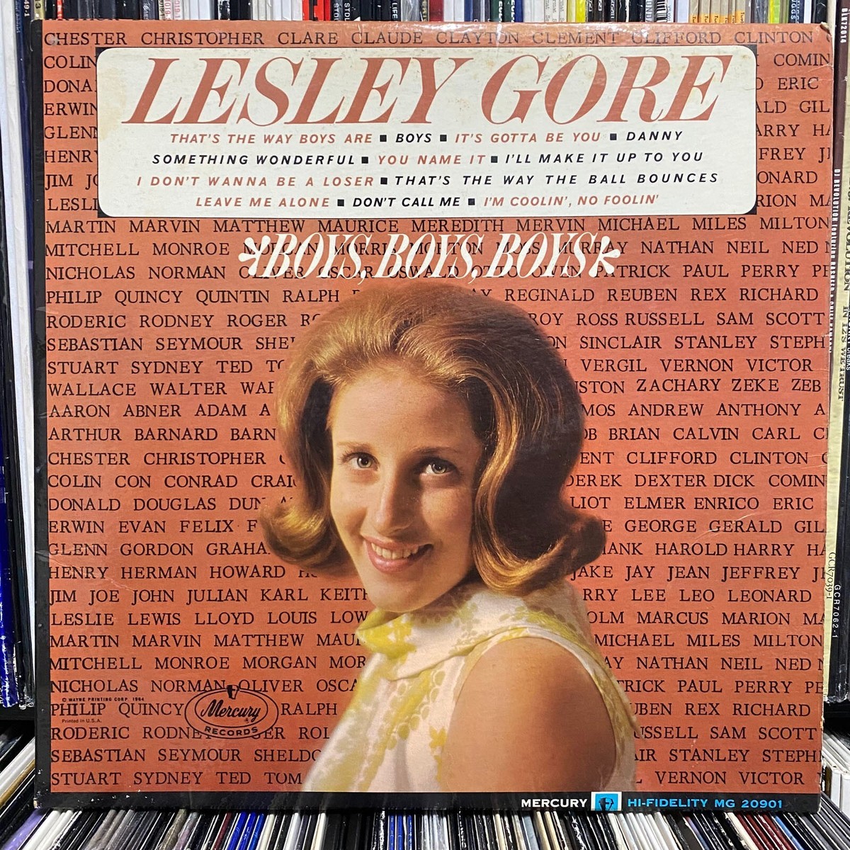 LESLEY GORE - BOYS, BOYS, BOYS (VINYL LP) 1964!!! RARE!!! MERCURY
