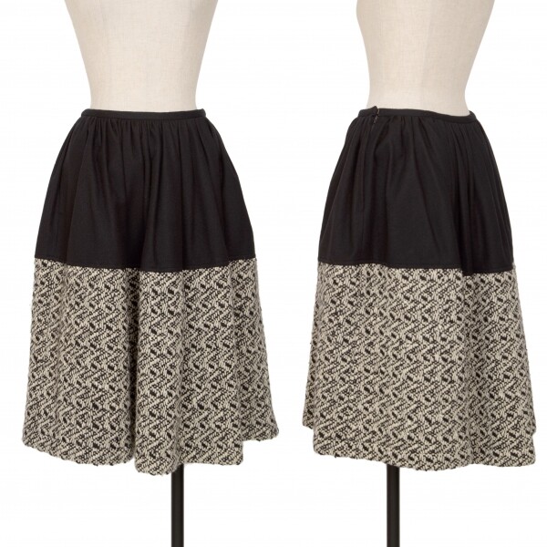 Comme des Garçons Tweed Flare Skirt COMME des GARCONS Knotted Joint Design Skirt Size S(K-138301